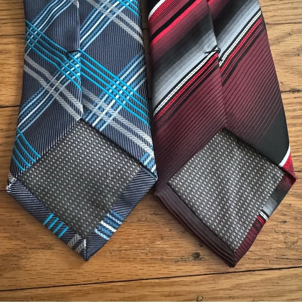 Bill Robinson set of two plaid ties - Picture 6 of 7